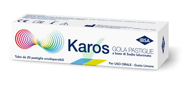 IBSA Linea Benessere Gola Karos Gola Integratore 20 Pastiglie Orodispersibili