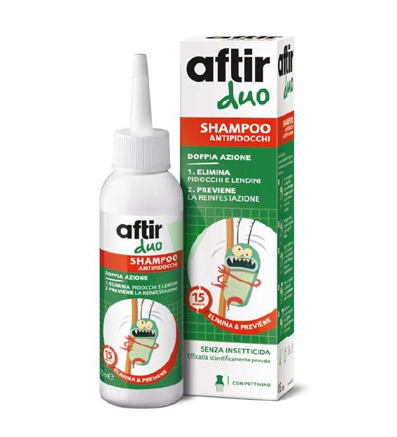 Aftir Linea Anti-Pediculosi Duo Shampoo Pidocchi e Lendini Doppia Azione 100 ml