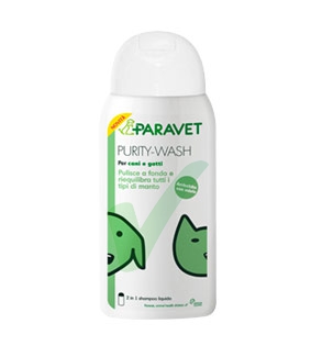 Paravet Linea Animali Domestici Cura e Igiene Cani e Gatti Purity Wash 200 ml