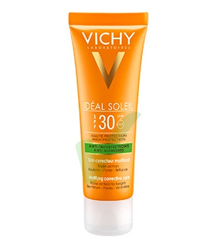 Vichy Linea Ideal Soleil SPF30 Trattamento Mat Imperfezioni Tripla Azione 50 ml