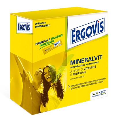 EG Farmaceutici Linea Vitamine Minerali Ergovis Mineralvit Integratore 40 Buste