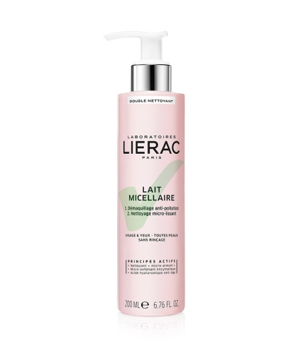 Lierac Linea Double Nettoyant Lait Micellaire Struccante Detergente 200 ml