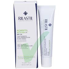 Rilastil Acnestil Crema Attiva + per Pelli Acneiche Sensibili SPF30 40 ml