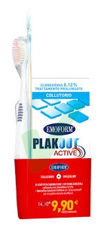 Emoform Plakout Active Colluttorio Clorexidina 0,12% + spazzolino