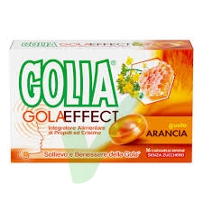 Golia Gola Effect Integratore Gusto Arancia 16 caramelle