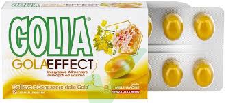 Golia Gola Effect Integratore Gusto Miele/Limone 16 caramelle