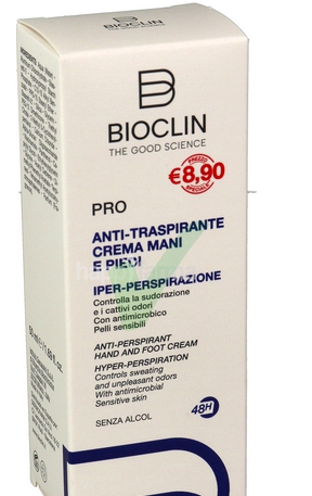 Bioclin Pro Crema Mani e Piedi Anti Traspirante 50 ml Promo