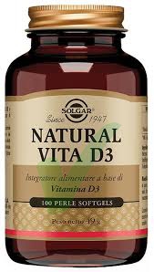 Solgar Natural Vita D3 Integratore 100 Perle