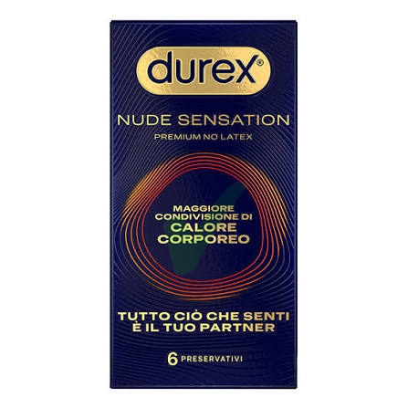 Durex Nude Sensation Extra Lubrificato 6 Profilattici