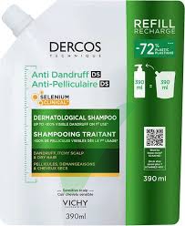 Dercos Shampoo Anti Forfora DS Capelli Secchi Ricarica 390 ml