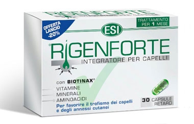 Esi Linea Capelli Sani Rigenforte Vitamine e Aminoacidi Integratore 30 Capsule