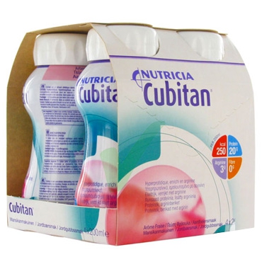 Nutricia Linea Nutrizione Domiciliare Cubitan Integratore Gusto Fragola 4x200