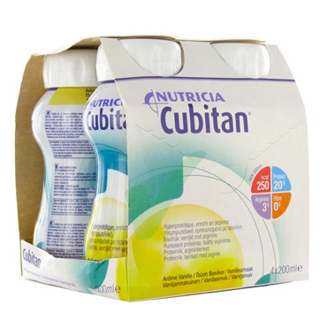 Nutricia Linea Nutrizione Domiciliare Cubitan Integratore Gusto Vaniglia 4x200