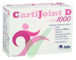 Fidia Linea Articolazioni Sane CartiJoint D 1000 Integratore Alimentare 20 Buste