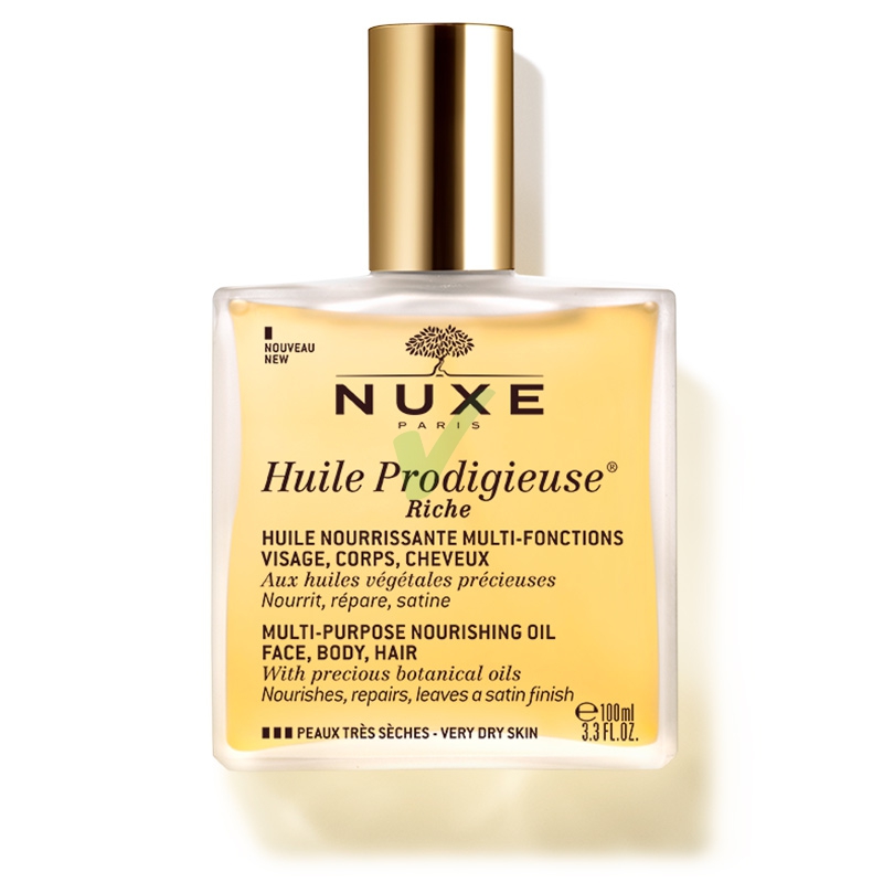 Nuxe Linea Huile Prodigieuse Olio Ricco Multifunzione Viso Corpo Capelli 100 ml