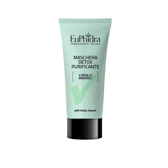 EuPhidra Linea Pulizia Viso Maschera Detox Purificante Illuminante 75 ml
