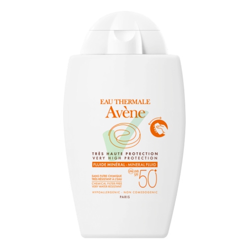 Avene Linea Solare SPF50+ Fluido Minerale Filtri Fisici Senza Profumo 40 ml