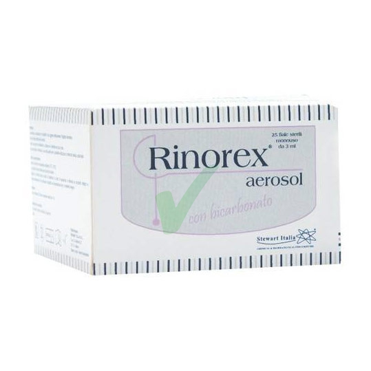 Stewart Italia Linea Dispositivi Medici Rinorex Aerosol con Bicarbonato 25 Fiale