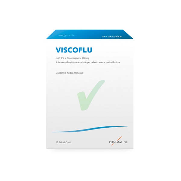 PharmaLine Linea Dispositivi Medici Viscoflu Soluzione per Aerosol 10 Fiale 5 ml