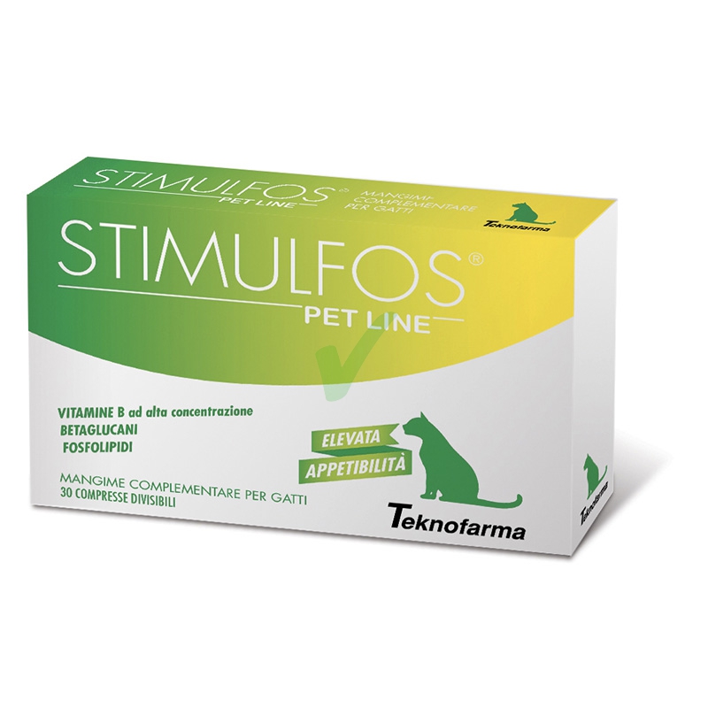 Teknofarma Linea Animali Domestici Stimulfos Pet Line Gatti Mangime 30 Compresse