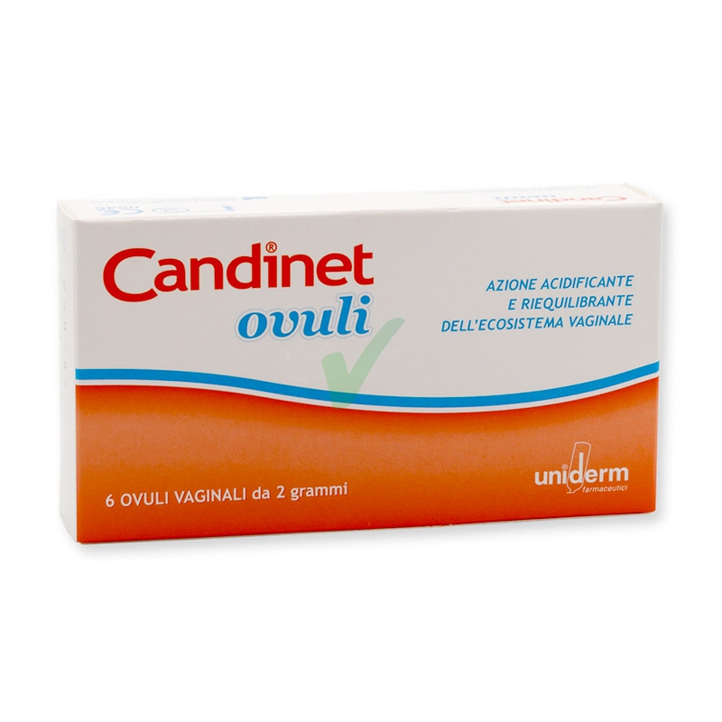 Uniderm Linea Dispositivi Medici Candinet 6 Ovuli Vaginali Riequilibranti 2 g