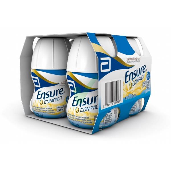 Abbott Linea Nutrizione Domiciliare Ensure Compact 4x125 ml Gusto Banana