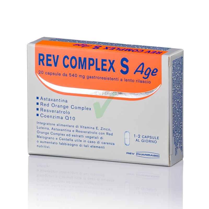 Rev Pharmabio Linea Anti-Age Complex S Age Integratore Alimentare 20 Capsule