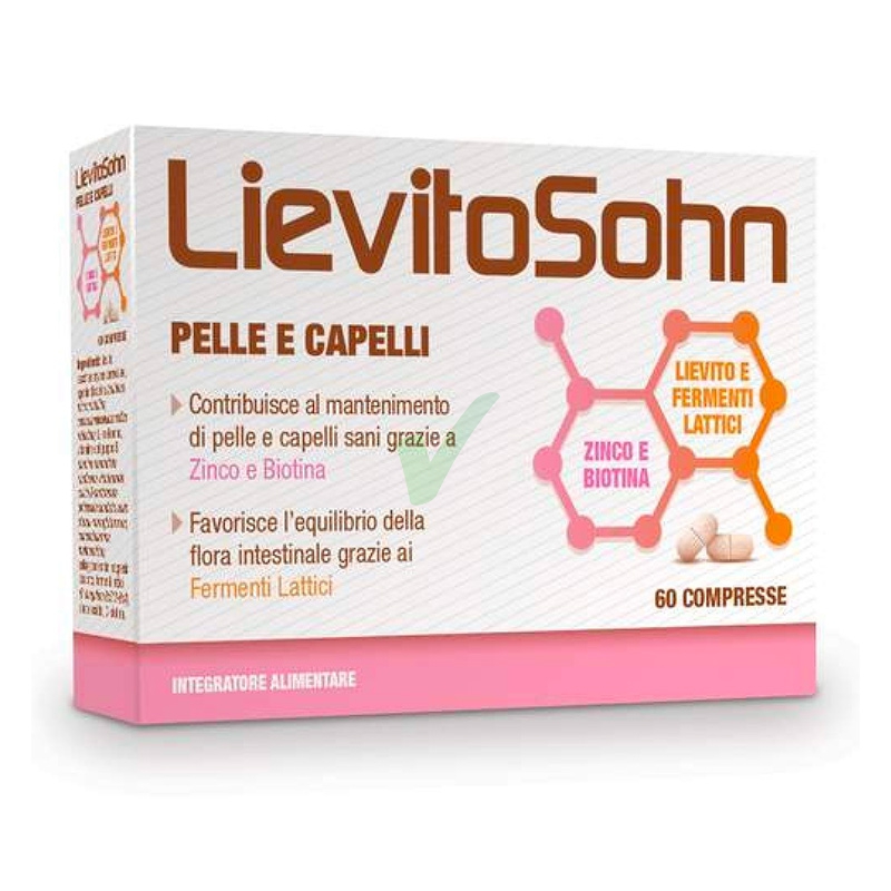LievitoSohn Linea Pelle e Capelli Lievito Birra Integratore Alimentare 60 Cpr