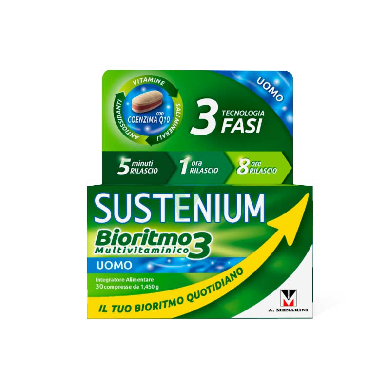 Sustenium Bioritmo3 Integratore Multivitaminico Uomo 30 Compresse