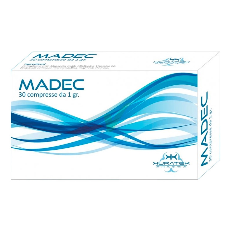 Kuratek Linea Benessere e Relax Madec Integratore Alimentare 30 Compresse