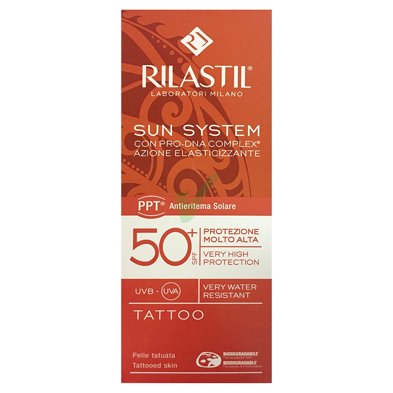 Rilastil Linea Sun System PPT SPF50+ Tattoo Emulsione Protettiva Tatuaggi 75 ml