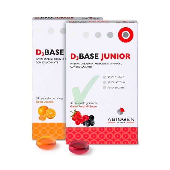 Abiogen Pharma Linea Salute Ossea Dbase 3 Junior Integratore 30 Caram Frutti Bos
