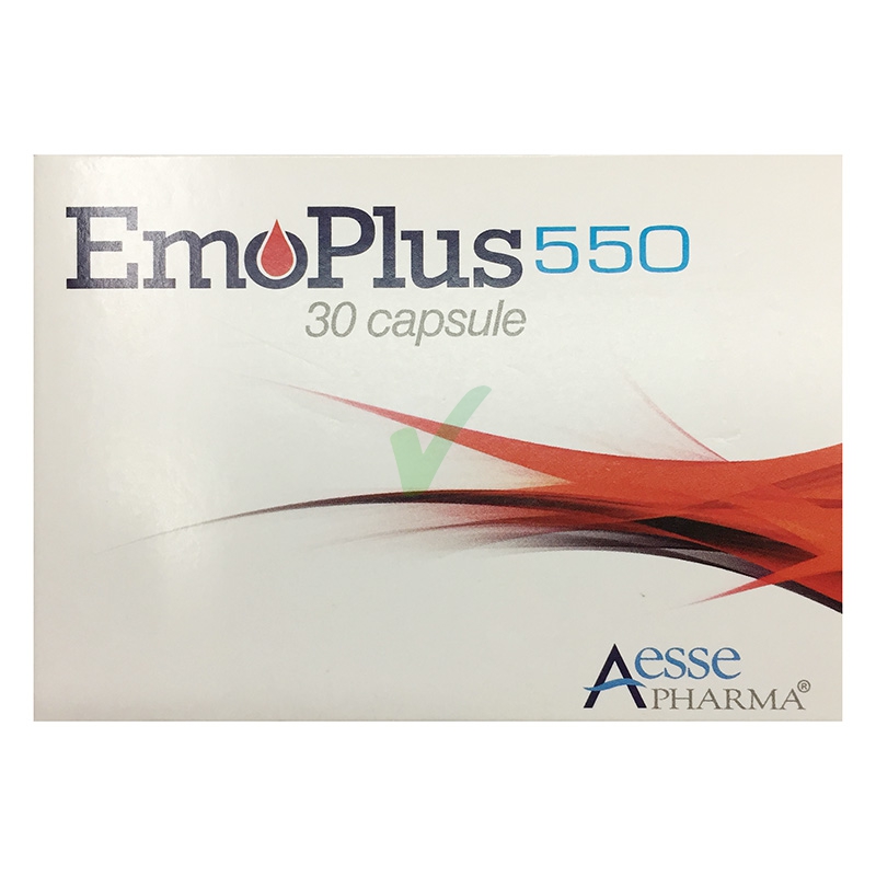 Aesse Pharma Linea Minerali Emoplus 550 Integratore Alimentare Ferro 30 Capsule