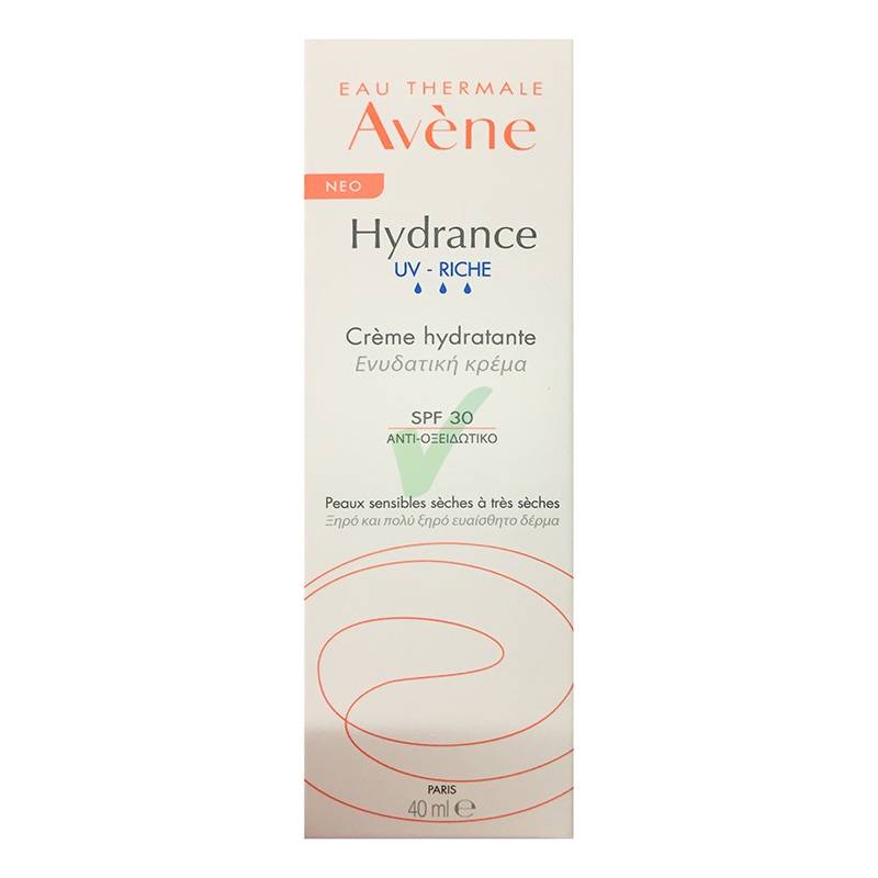 Avene Linea Hydrance UV Riche Crema Idratante Protettv Pelli Normali Secche 40ml