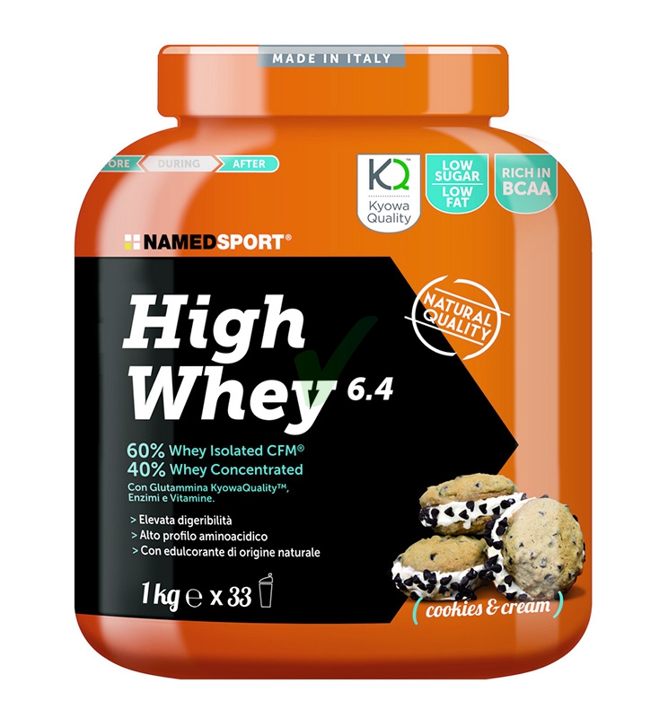 Named Sport Linea Integrazione Sportiva High Whey Biscotti e Crema 1000 g