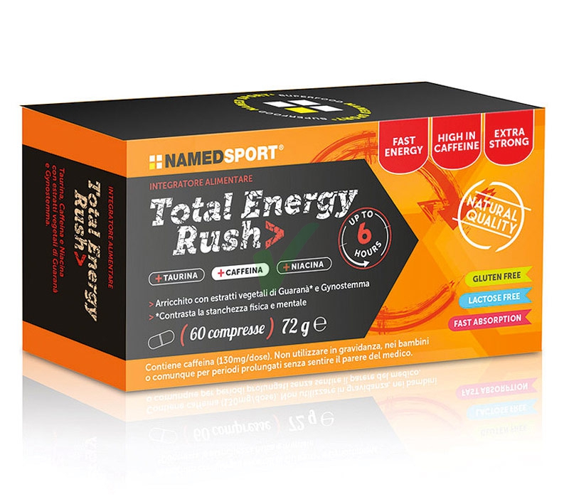 Named Sport Linea Sportivi Total Energy Rush Integratore Alimentare 60 Compresse