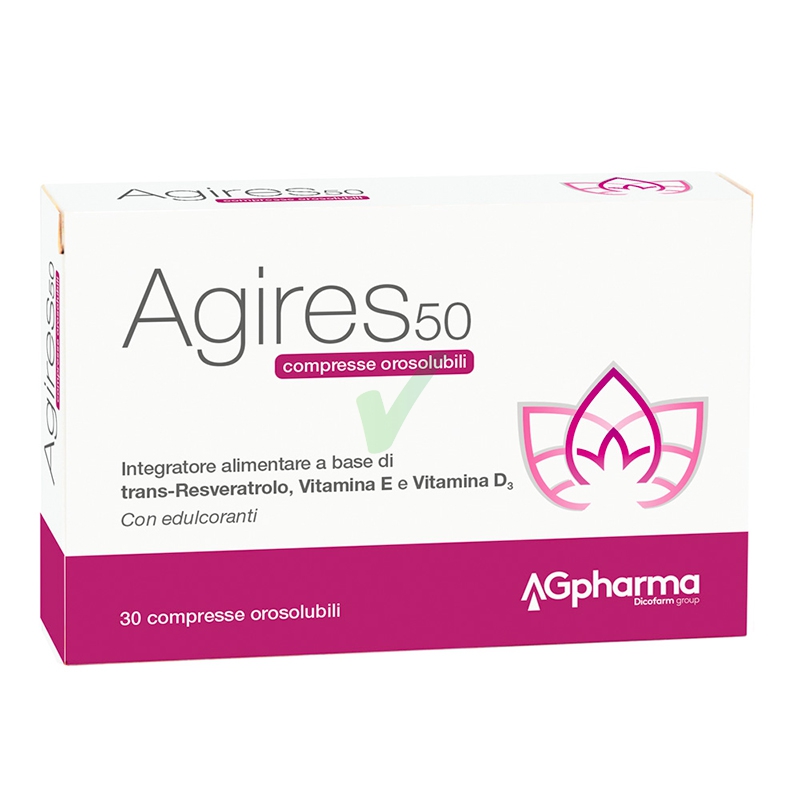 AG Pharma Linea Vitamine Minerali Agires 50 Integratore Alimentare 30 Compresse
