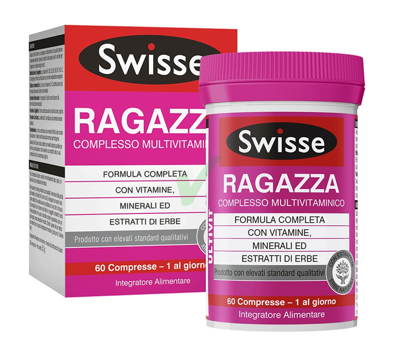 Swisse Linea Vitamine Minerali Multivitaminico Ragazza Integratore 60 compresse
