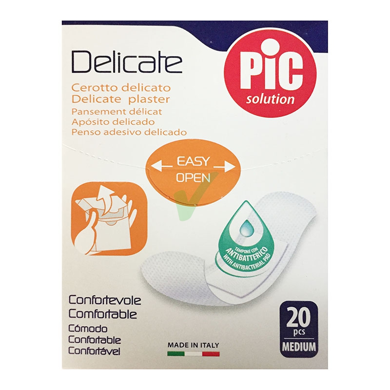 Pic Artsana Linea Dispositivi Medici Delicate Cerotto Delicato Medio 20 pezzi