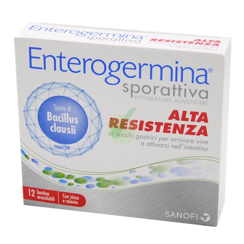 Sanofi Aventis Linea Intestino Enterogermina Sporattiva Integratore 12 Buste Oro