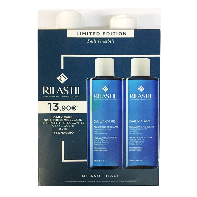 Rilastil Linea Daily Care Soluzione Micellare Detergente Pelli Normali 250+250ml