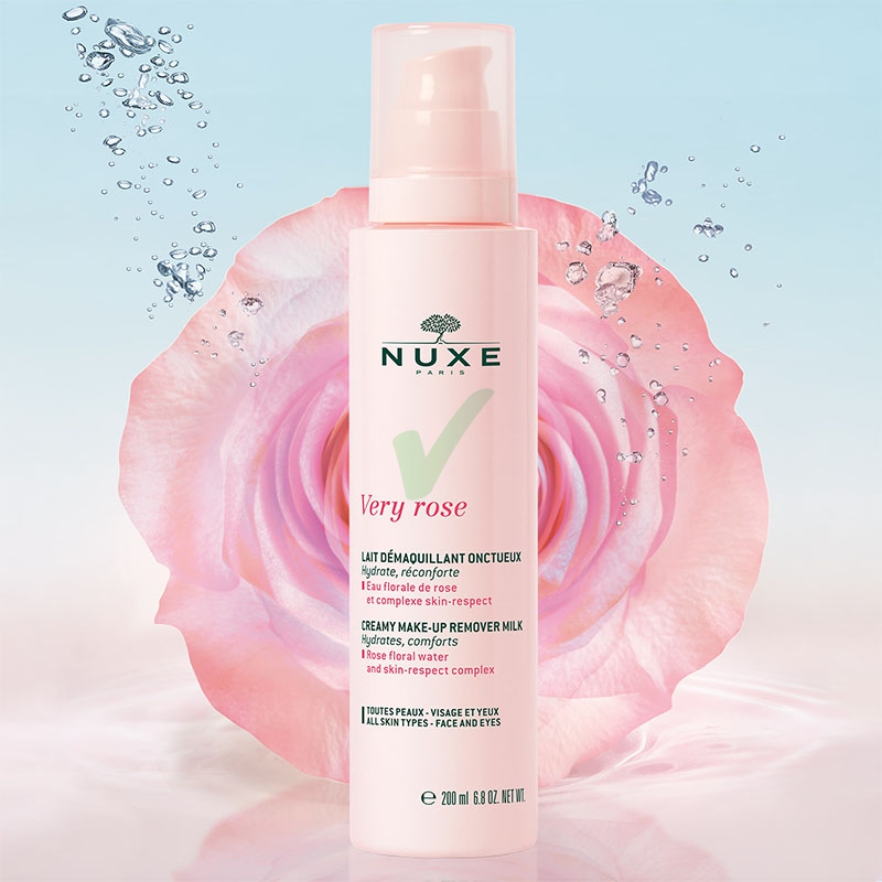 Nuxe Linea Very Rose Latte Struccante Vellutato Detergente Rinfrescante 200 ml