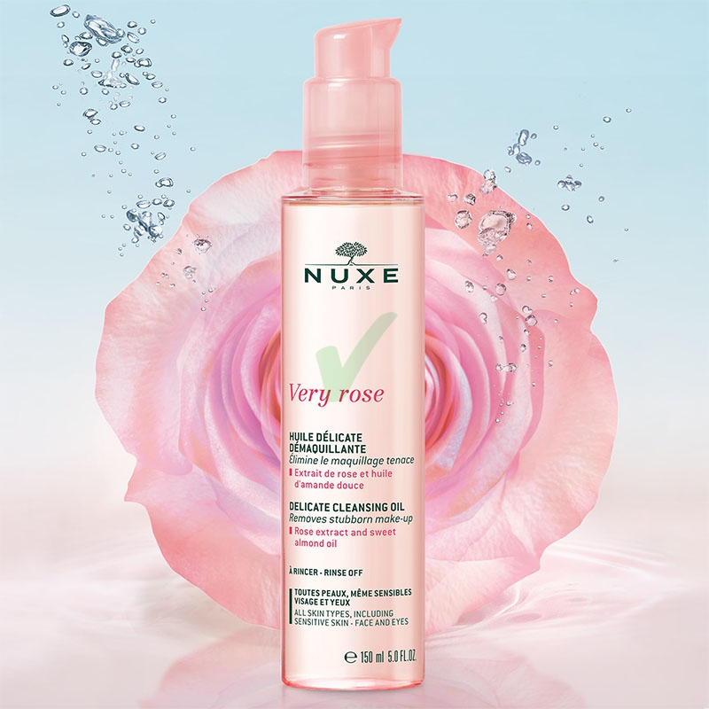 Nuxe Linea Very Rose Olio Delicato Struccante Detergente Rinfrescante 150 ml