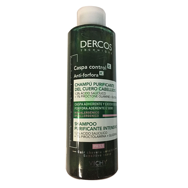 Dercos Linea Equilibrante K Shampoo Anti-Forfora Trattante Capelli Grassi 250 ml