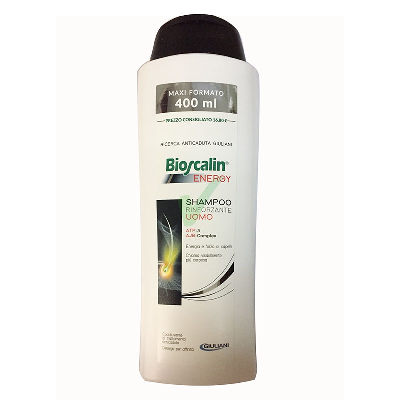 Bioscalin Linea Capelli Uomo Energy Anticaduta Trattamento Shampoo 400 ml