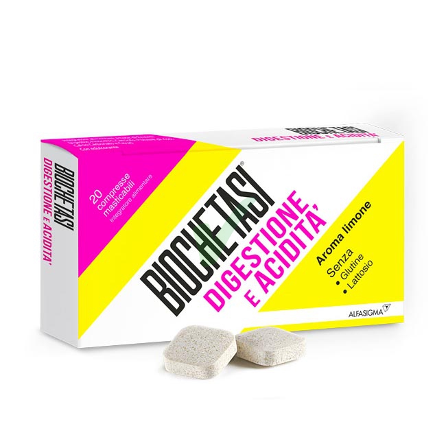 Alfasigma Linea Stomaco Biochetasi Digestione Acidit Integratore 20 Compr Mast