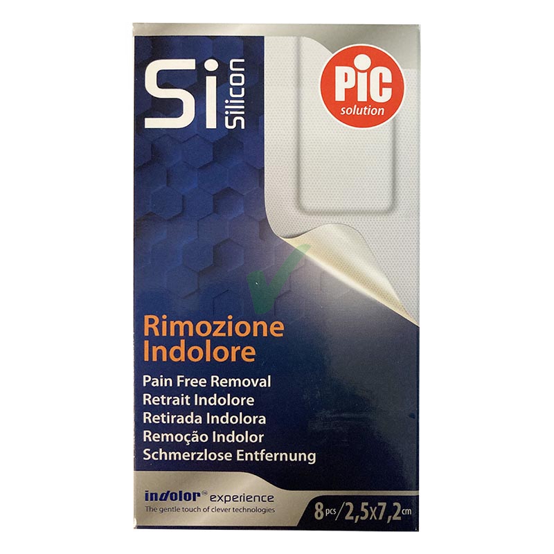 Pic Artsana Linea Dispositivi Medici Silicone Cerotto Idolore Strip 2,5x7,2 8 pz