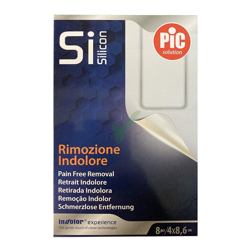Pic Artsana Linea Dispositivi Medici Silicone Cerotto Idolore Strip 4x8,6 8 pz
