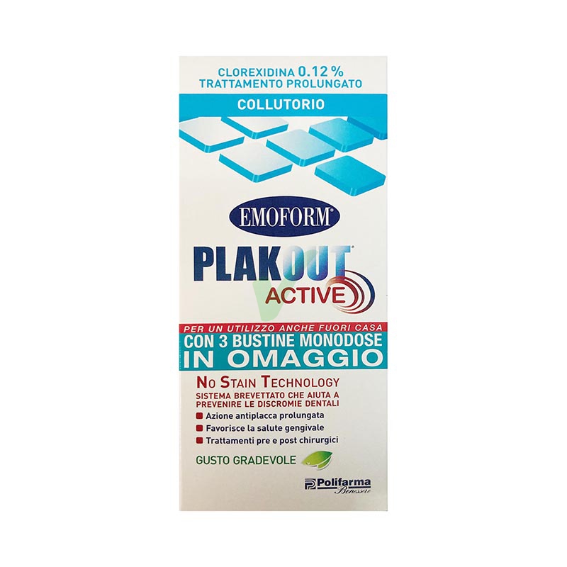 Polifarma Linea Igiene Dentale Neo Emoform Plak Out Active 0,12 Collutorio 200ml