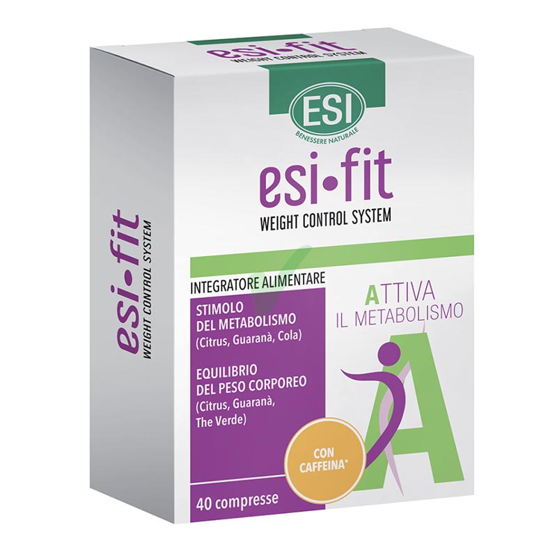 Esi Linea Controllo del Peso Fit Attiva Caffeina Integratore The Verde 40 Compr